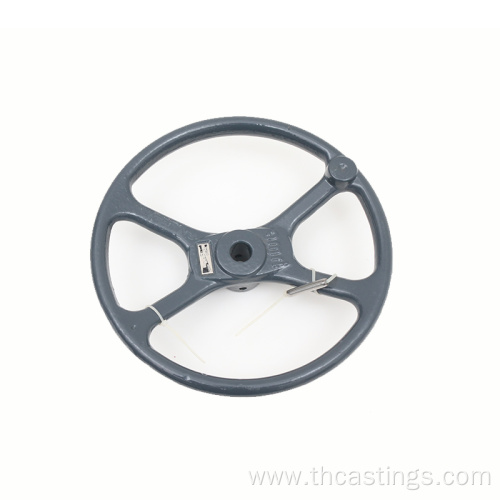 Customized Round Silver Cast Iron HandWheel Milling part